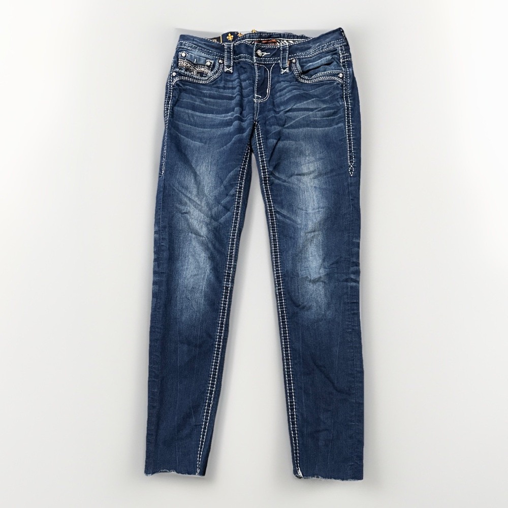 Rock‎ Revival Jeans Womens 27 Betty Boot Low Rise Embellished Pocket 29x27